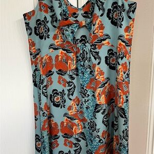 Vibrant Floral Sleeveless Dress